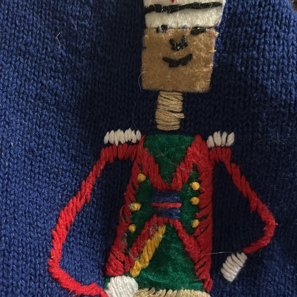 SEGUE women’s size Large Nutcracker sweater/cardigan. Christmas. - Picture 5 of 8